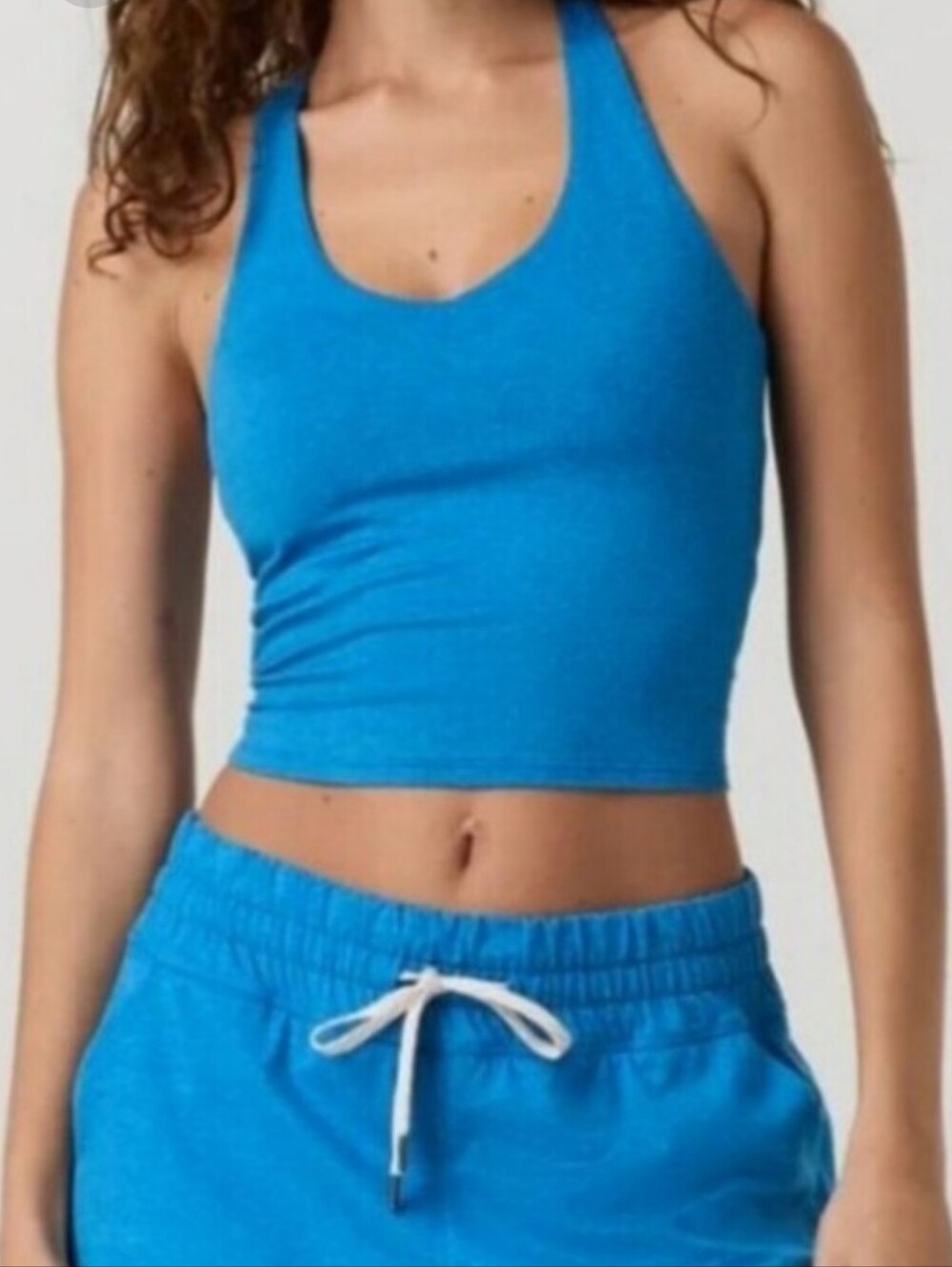 Vuori Halo Performance Crop Top Tank 2.0 Regatta Blue NWT Racerback PRICE FIRM
